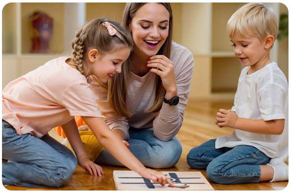 tic tac toe playing together