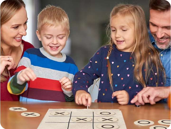 tic tac toe playing together